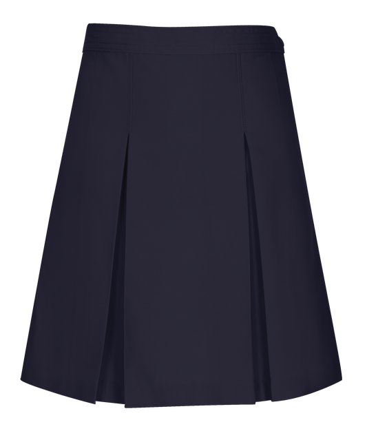 Longer Length Girls Kick Pleat Skirt