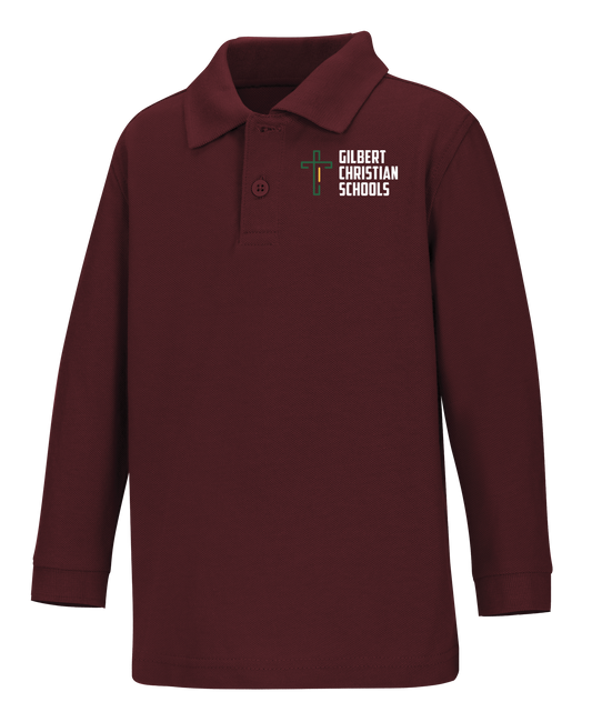 Old Fit Youth Long Sleeve Interlock Polo