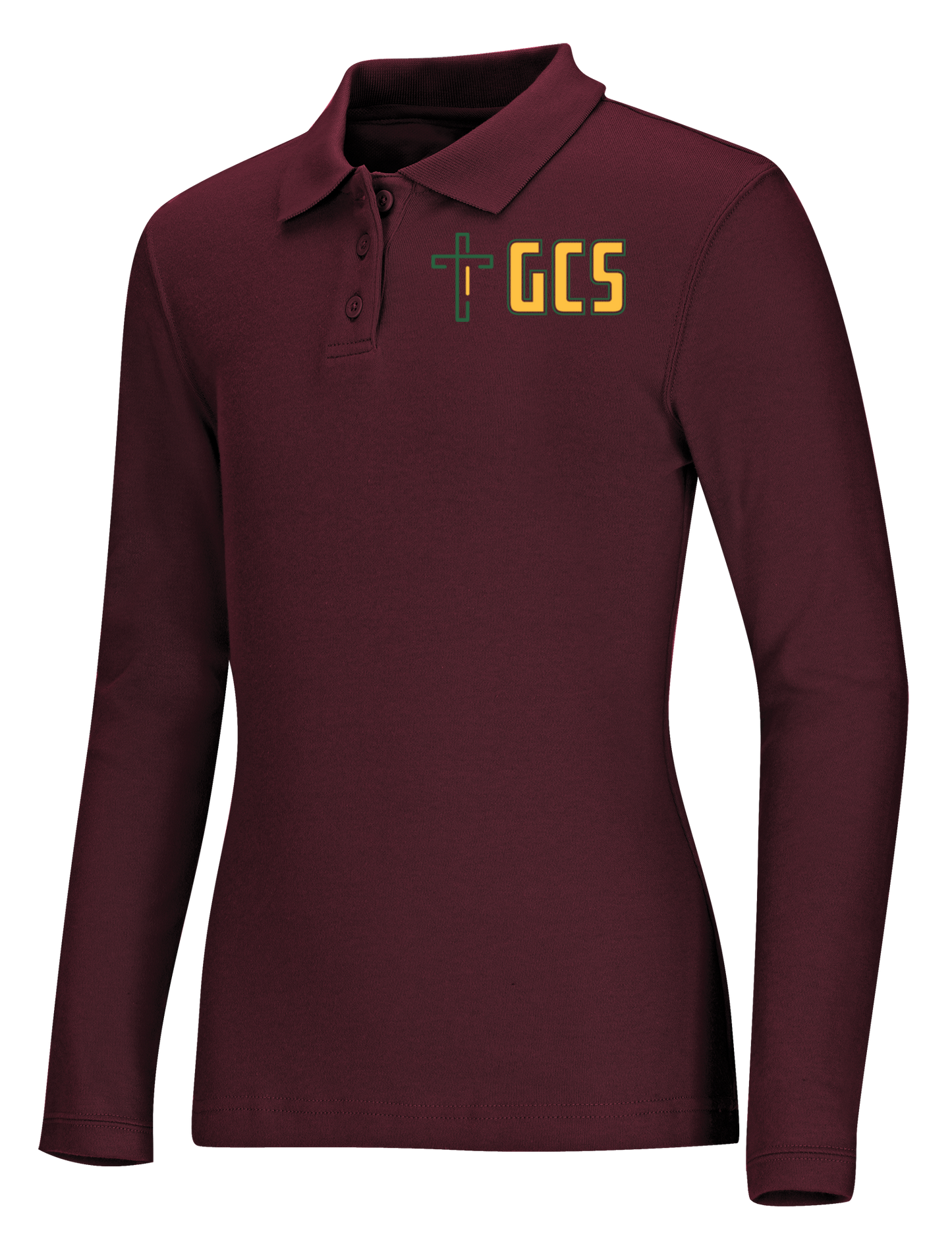 Old Fit Junior Long Sleeve Fitted Interlock Polo