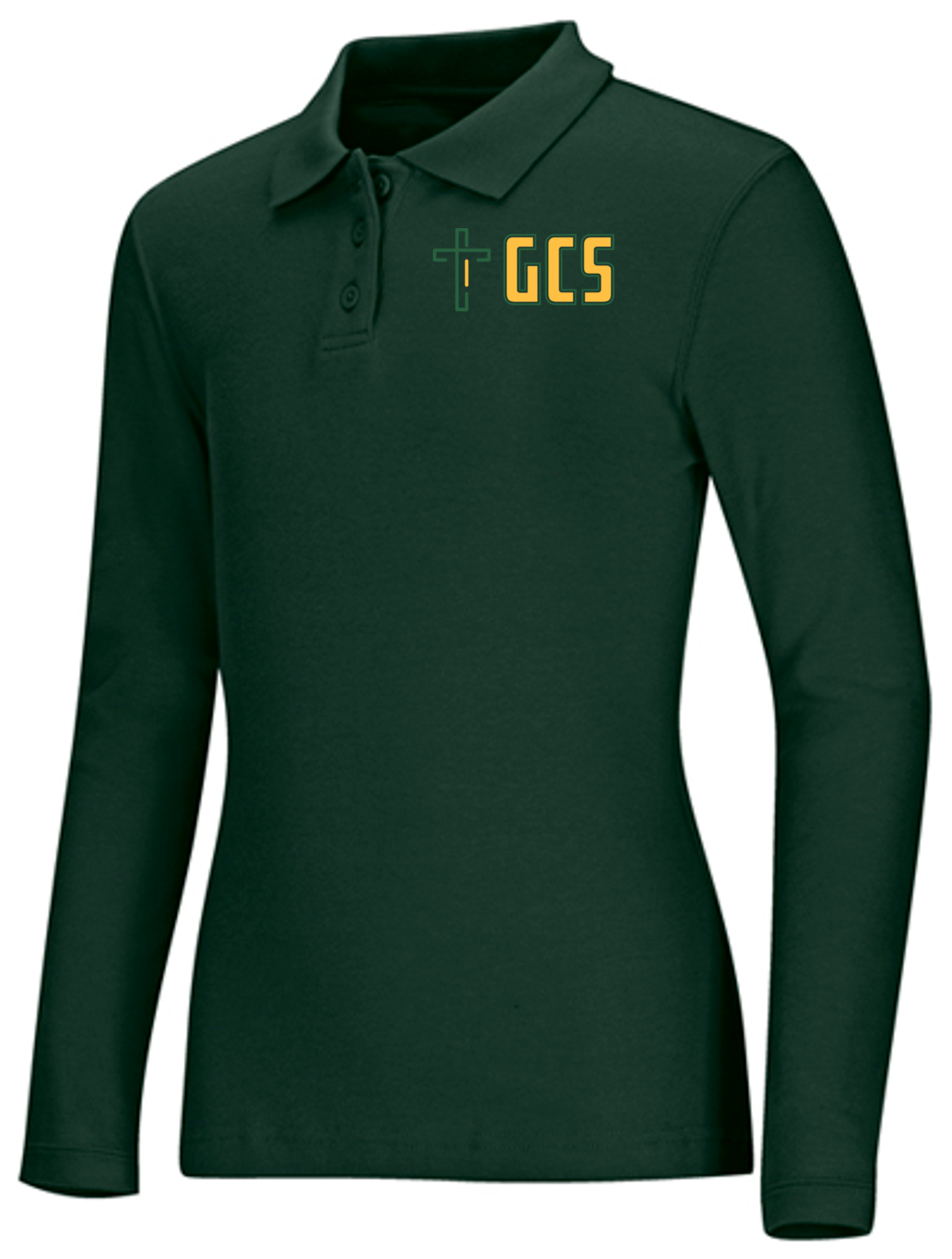 Old Fit Junior Long Sleeve Fitted Interlock Polo