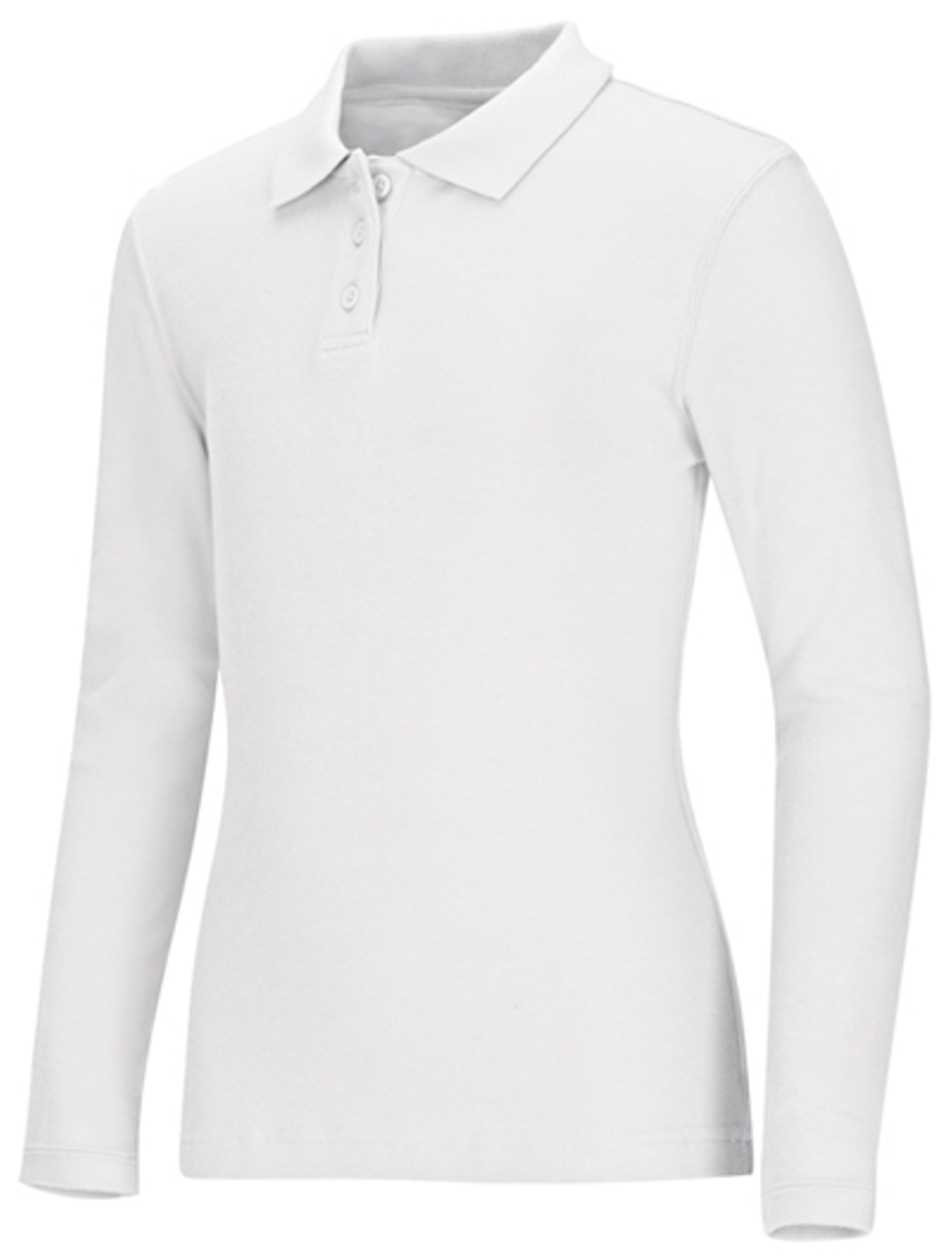 Discounted Old Fit Girls Long Sleeve Fitted Interlock Polo