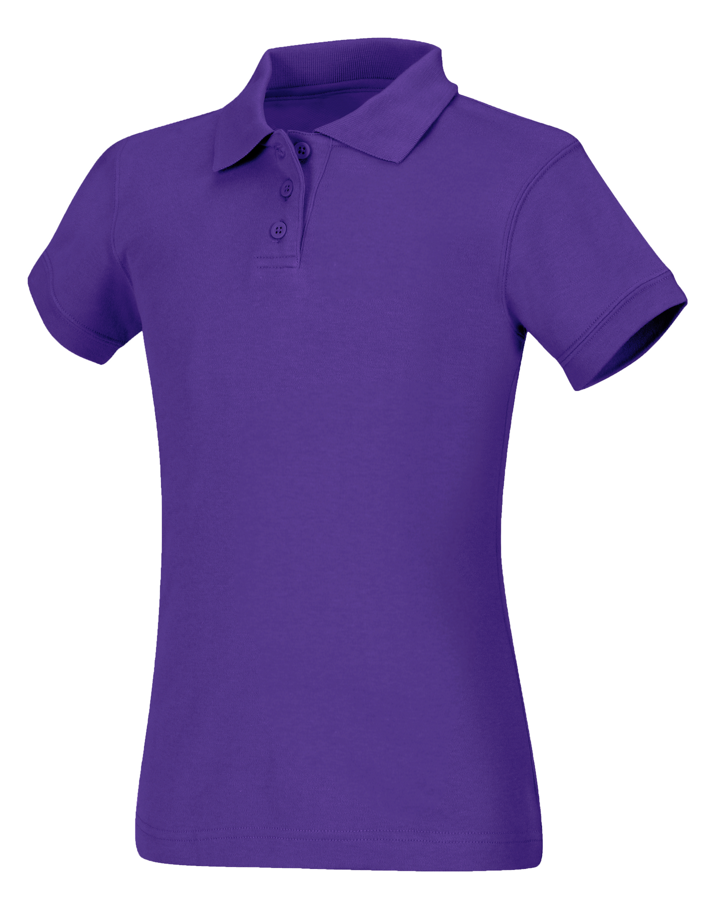 Juniors Short Sleeve Fitted Interlock Polo