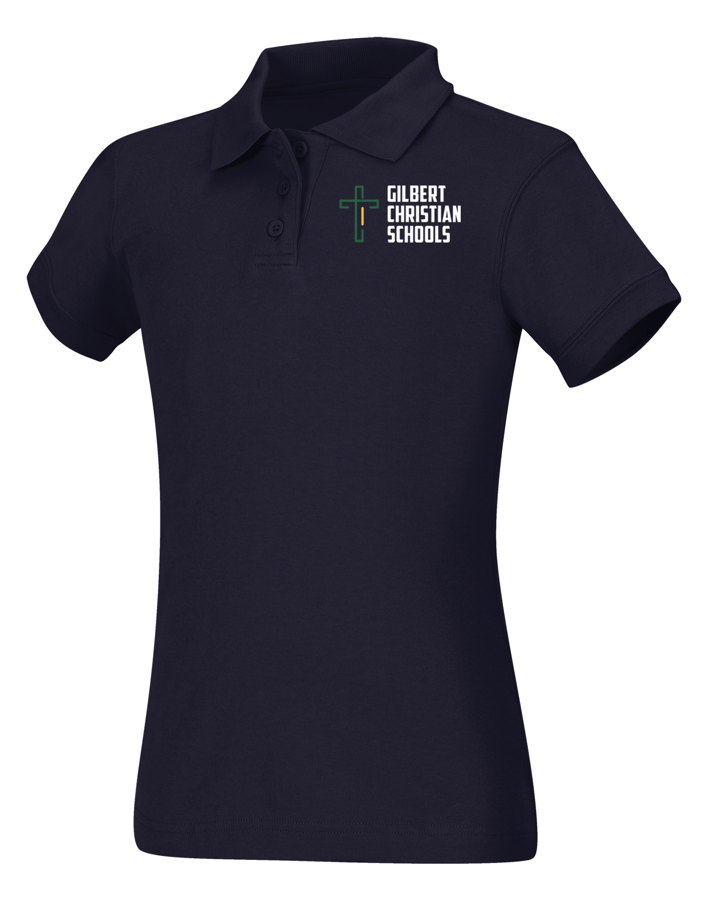 Discounted Old Fit Girls Short Sleeve Fitted Interlock Polo