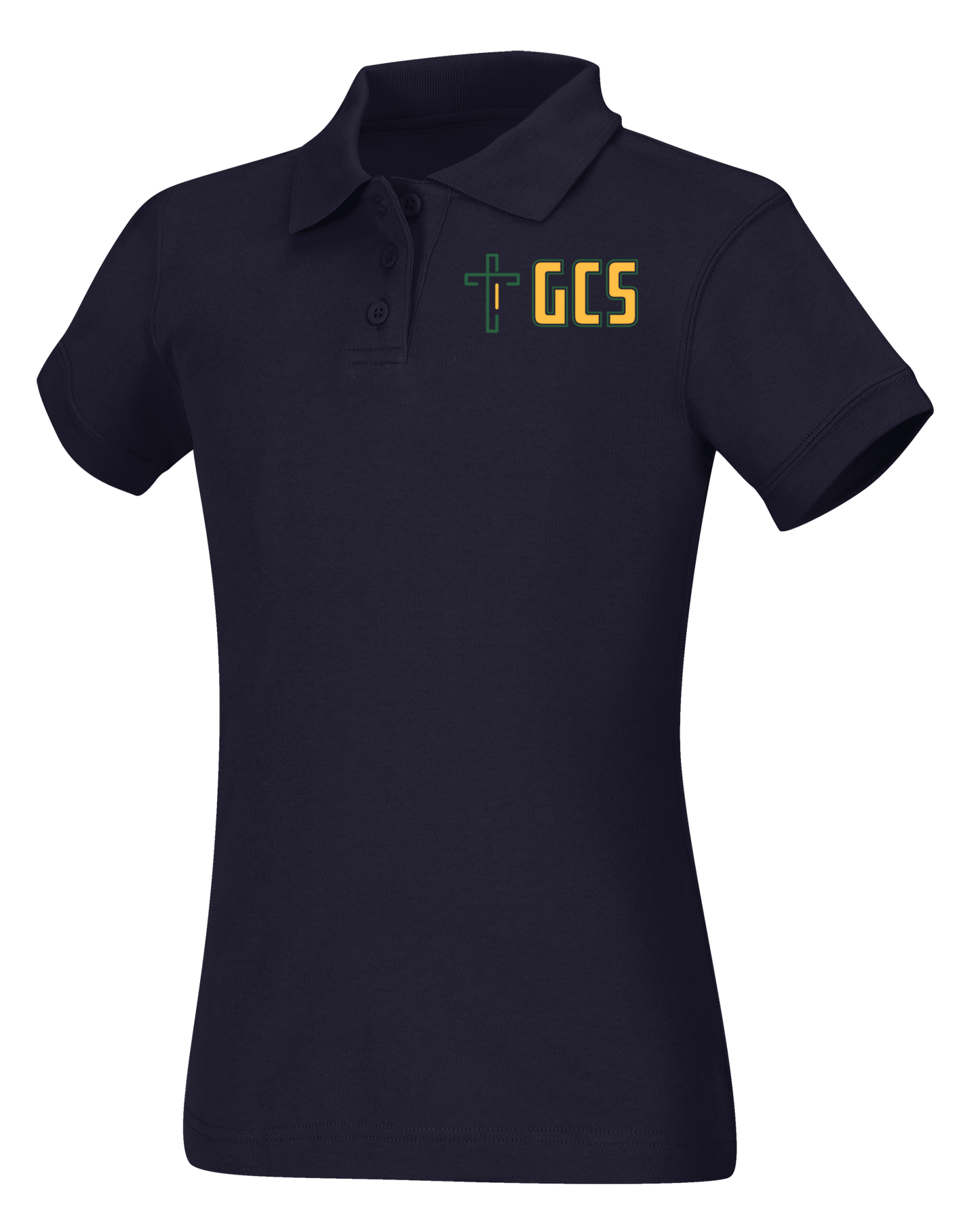 Old Fit Girls Short Sleeve Fitted Interlock Polo