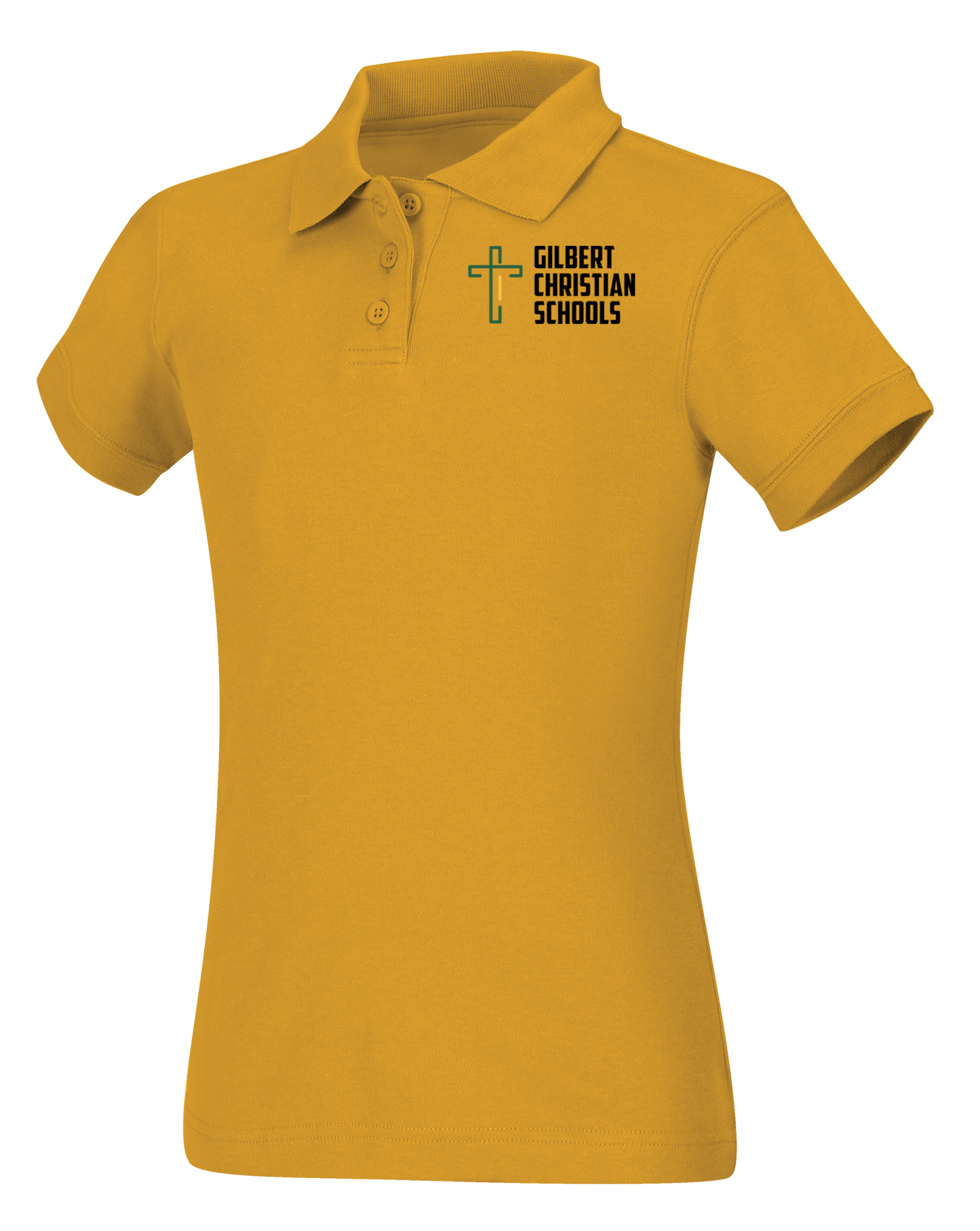 Old Fit Girls Short Sleeve Fitted Interlock Polo