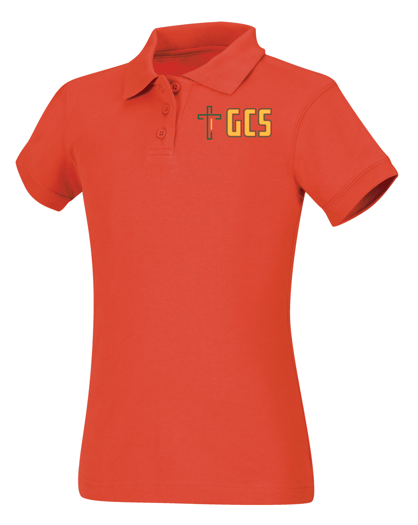 Old Fit Girls Short Sleeve Fitted Interlock Polo