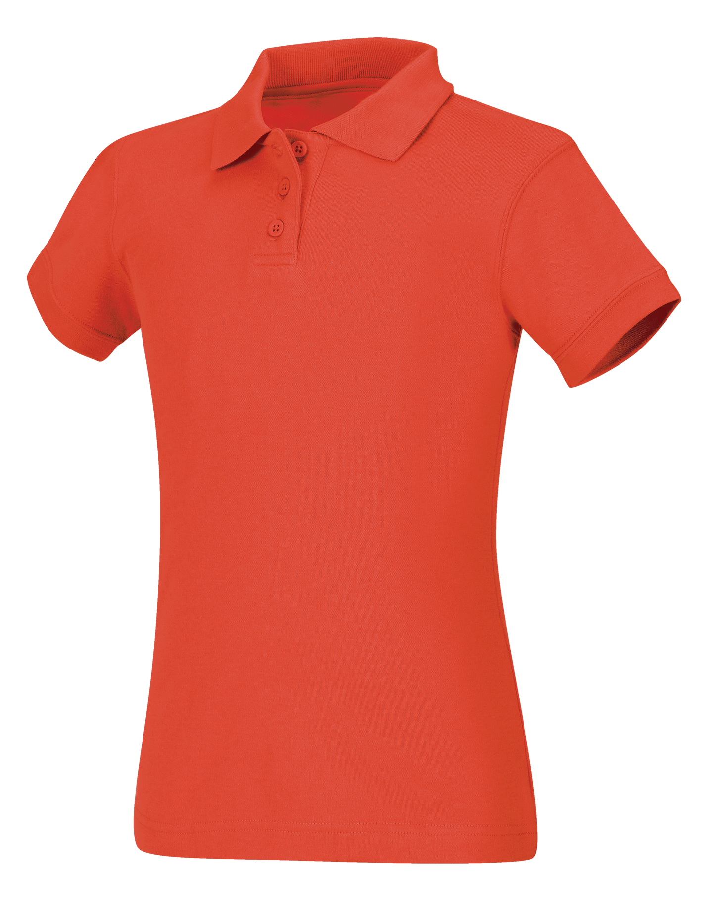 Old Fit Girls Short Sleeve Fitted Interlock Polo