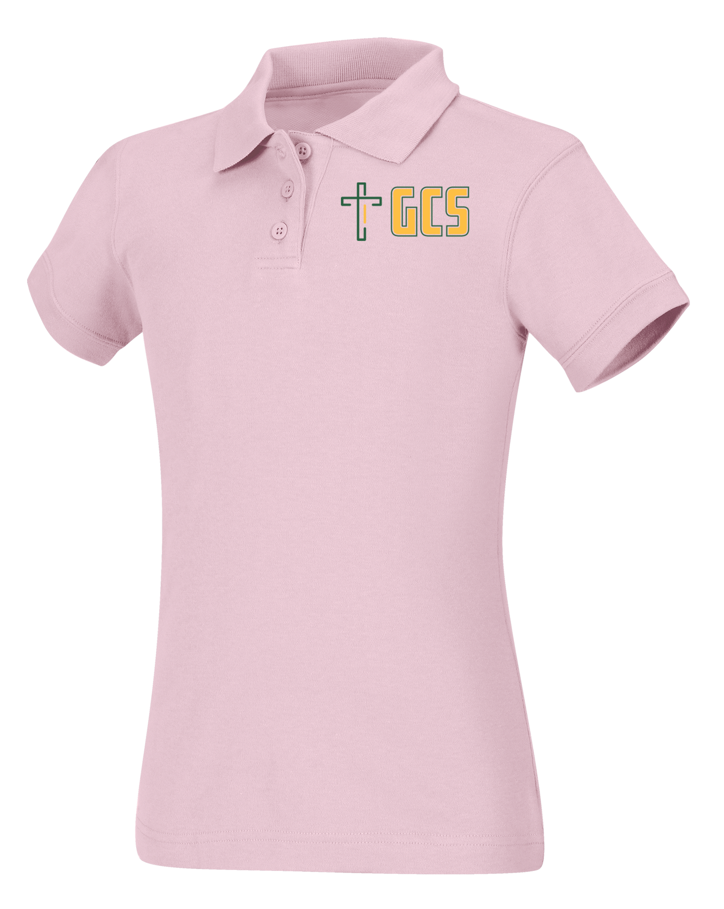 Old Fit Girls Short Sleeve Fitted Interlock Polo
