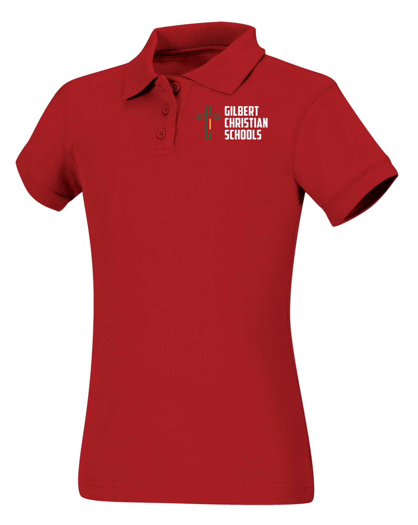 Old Fit Girls Short Sleeve Fitted Interlock Polo