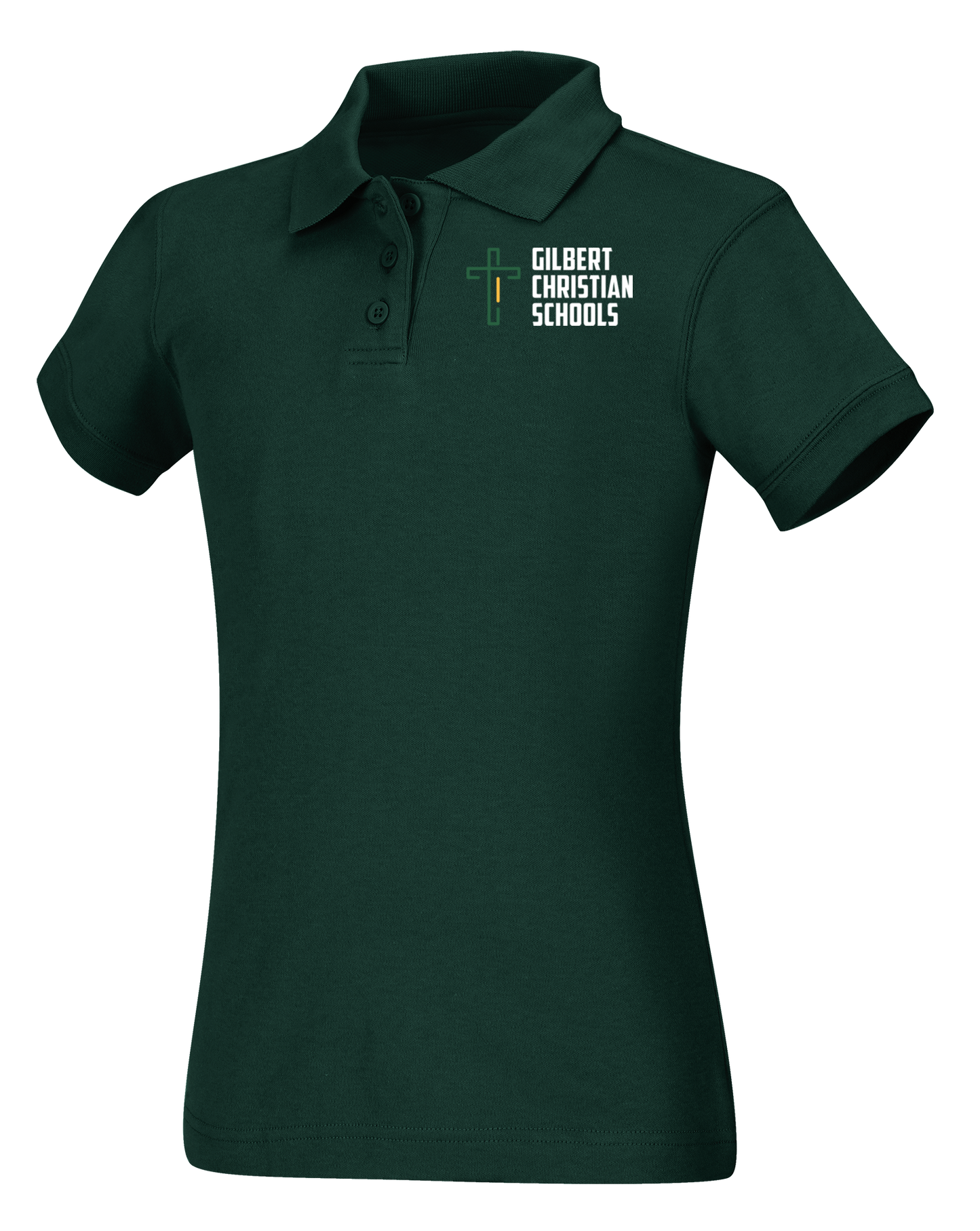 Old Fit Girls Short Sleeve Fitted Interlock Polo