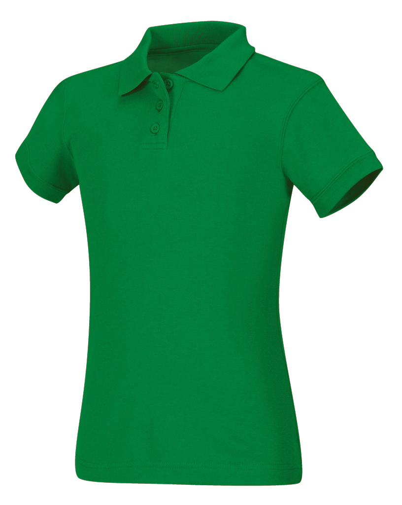Old Fit Girls Short Sleeve Fitted Interlock Polo