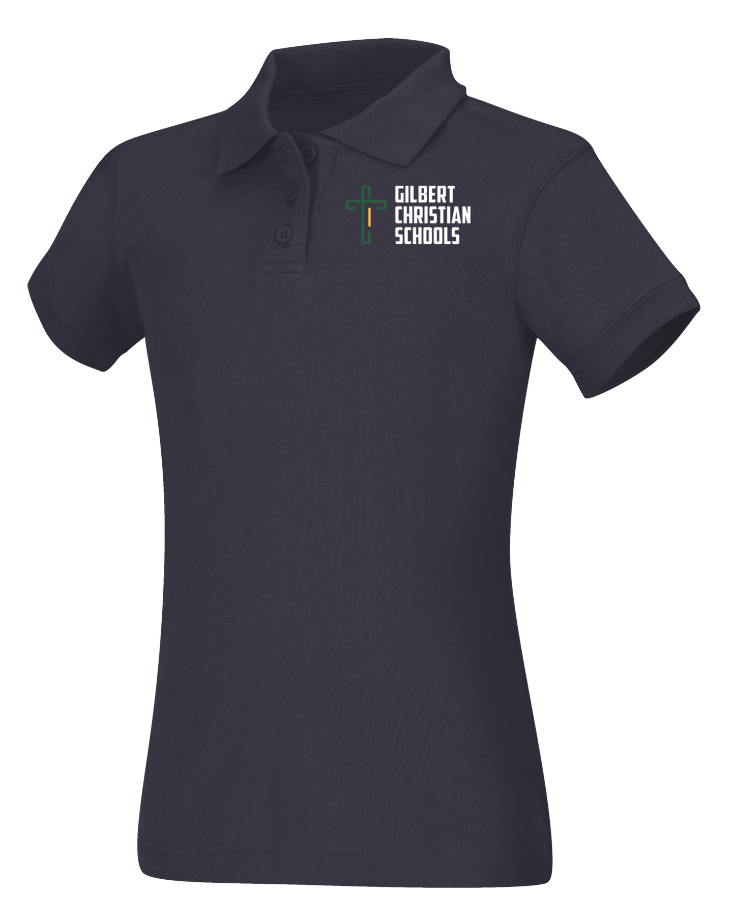 Old Fit Girls Short Sleeve Fitted Interlock Polo
