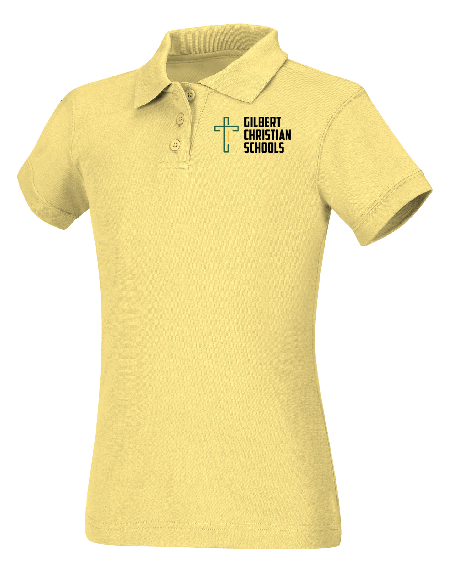 Discounted Old Fit Girls Short Sleeve Fitted Interlock Polo