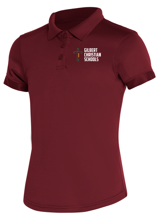 Girls Moisture Wicking Polo