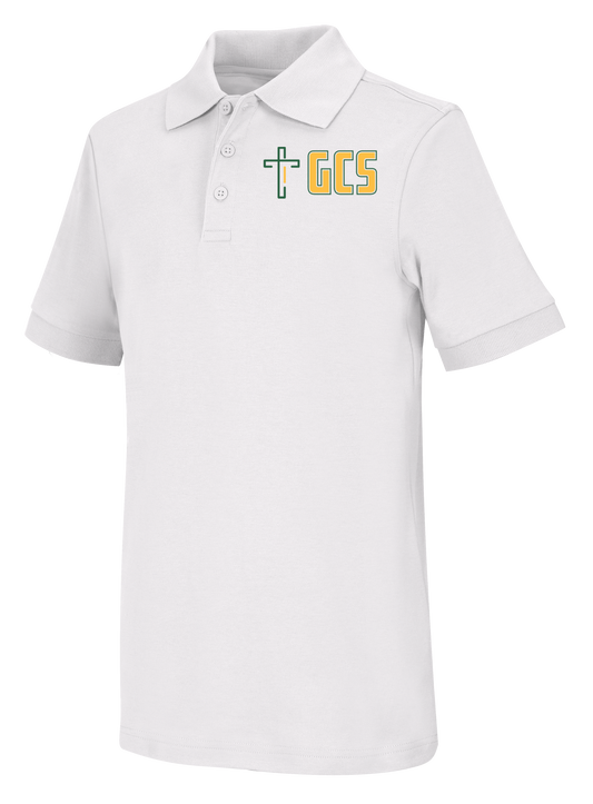 Adult Plus Size Short Sleeve Interlock Polo