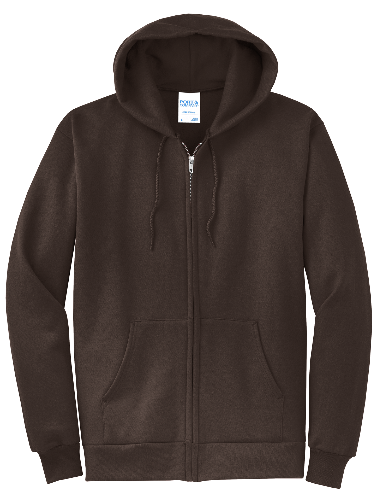 Adult Unisex Core Fleece Full-Zip Hooded Sweatshirt