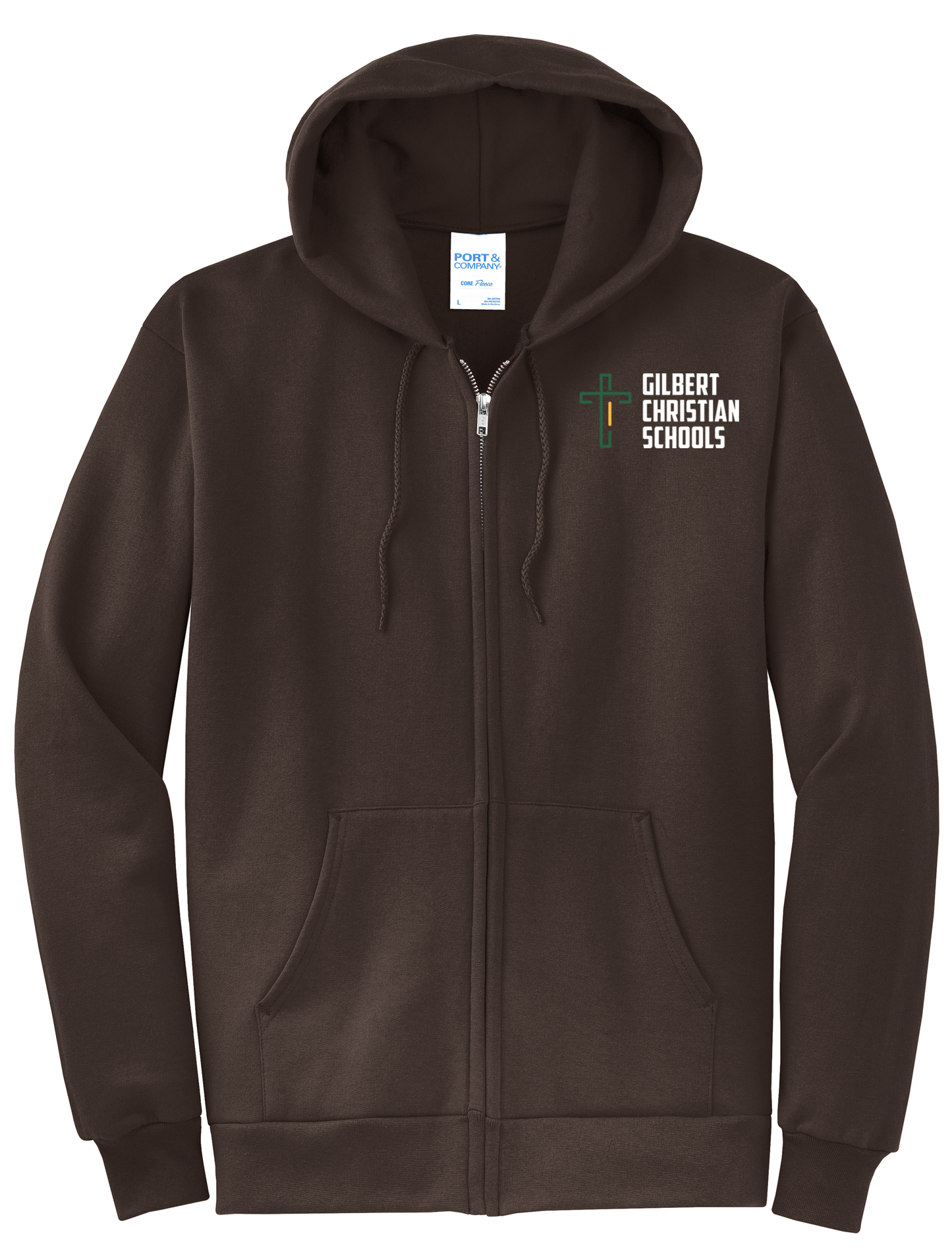 Adult Unisex Core Fleece Full-Zip Hooded Sweatshirt