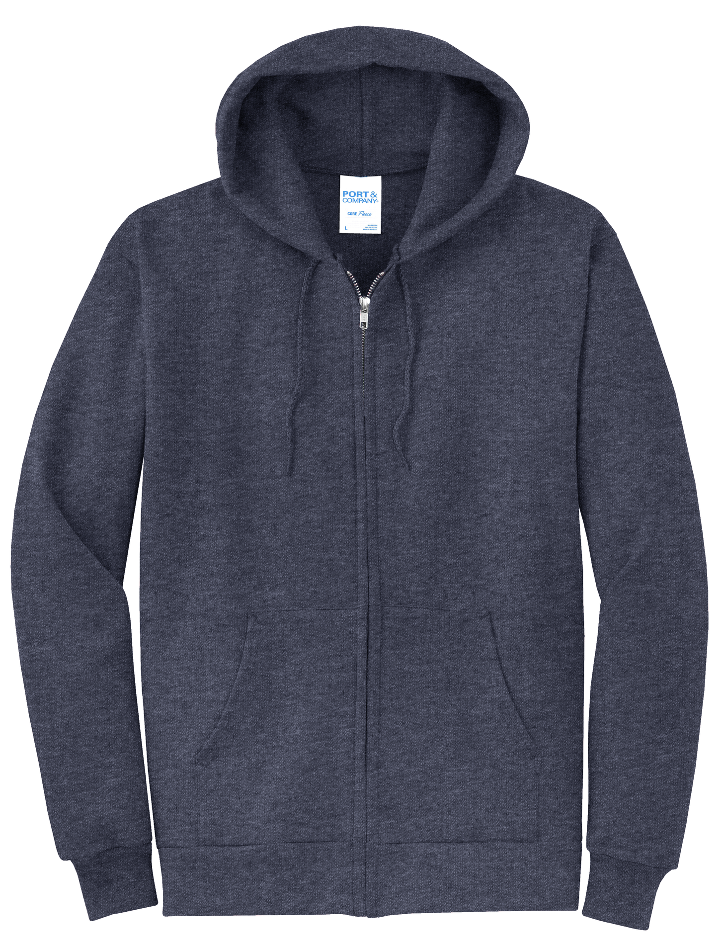 Adult Unisex Core Fleece Full-Zip Hooded Sweatshirt