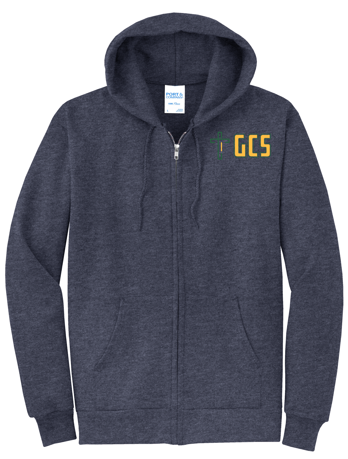 Adult Unisex Core Fleece Full-Zip Hooded Sweatshirt