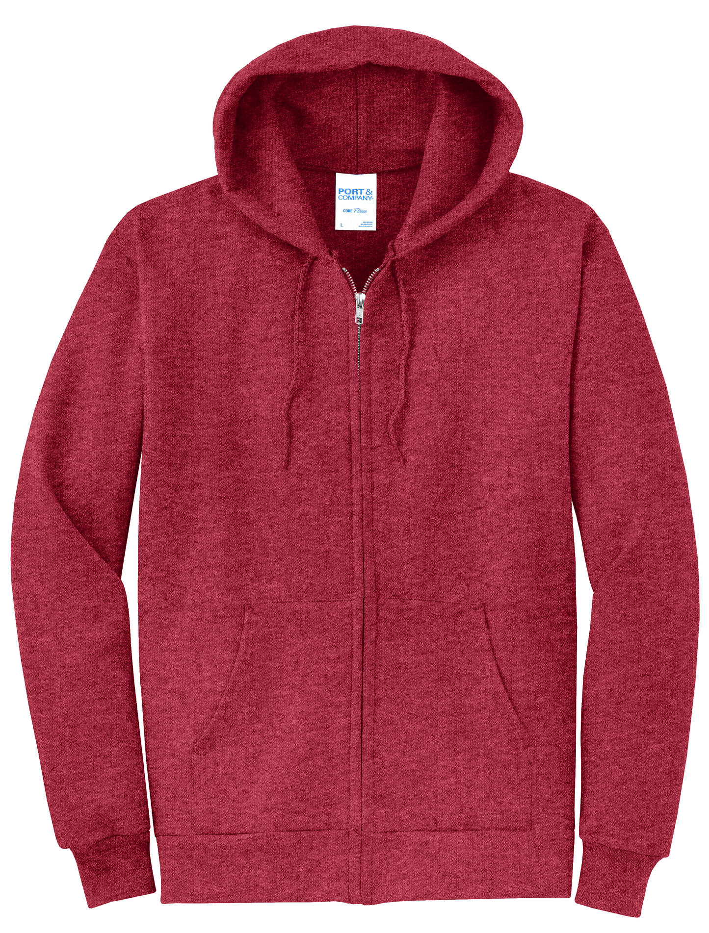Adult Unisex Core Fleece Full-Zip Hooded Sweatshirt