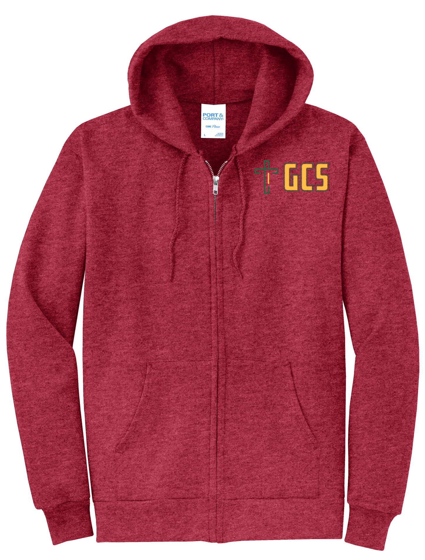 Adult Unisex Core Fleece Full-Zip Hooded Sweatshirt