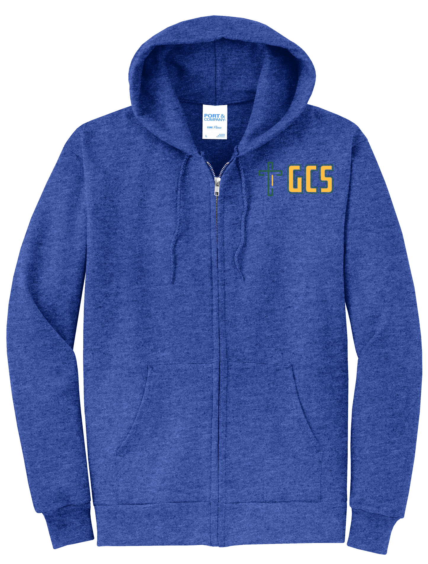 Adult Unisex Core Fleece Full-Zip Hooded Sweatshirt