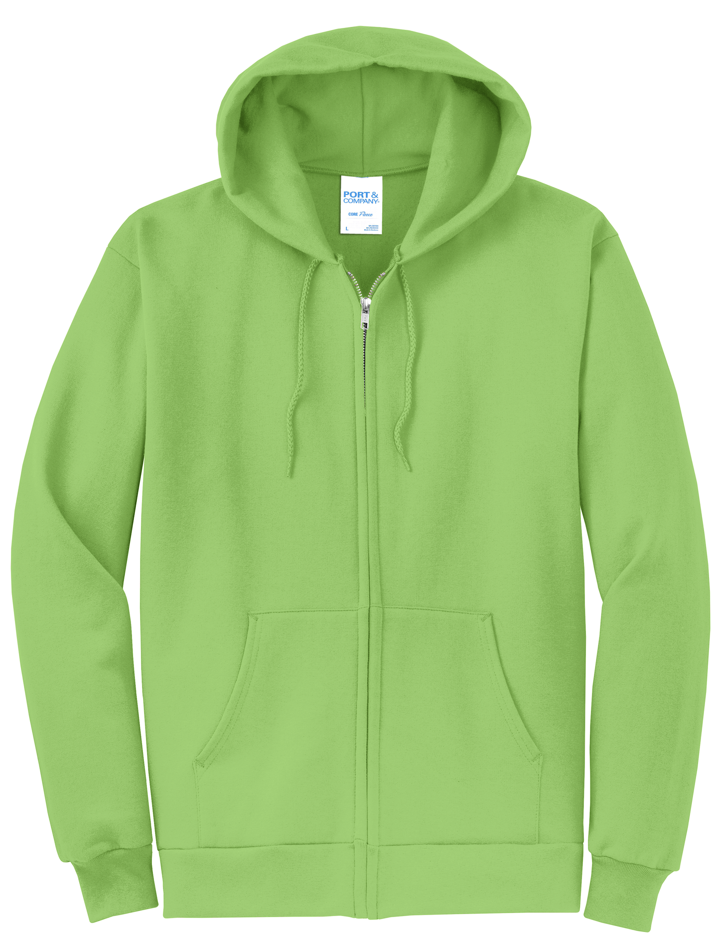 Adult Unisex Core Fleece Full-Zip Hooded Sweatshirt