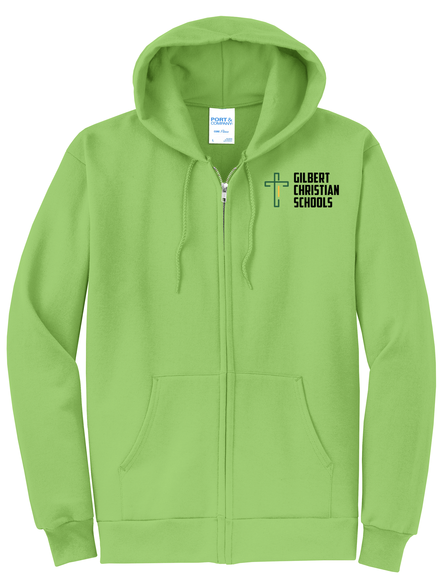 Adult Unisex Core Fleece Full-Zip Hooded Sweatshirt