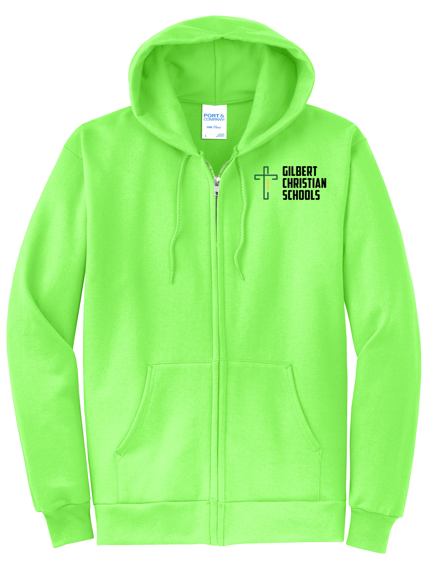 Adult Unisex Core Fleece Full-Zip Hooded Sweatshirt