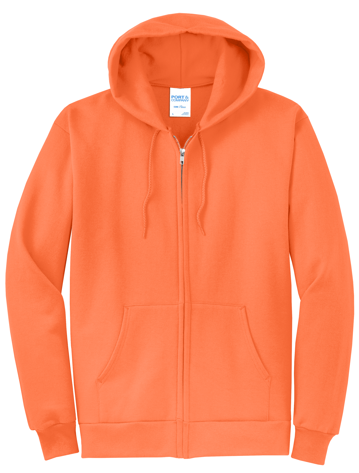 Adult Unisex Core Fleece Full-Zip Hooded Sweatshirt