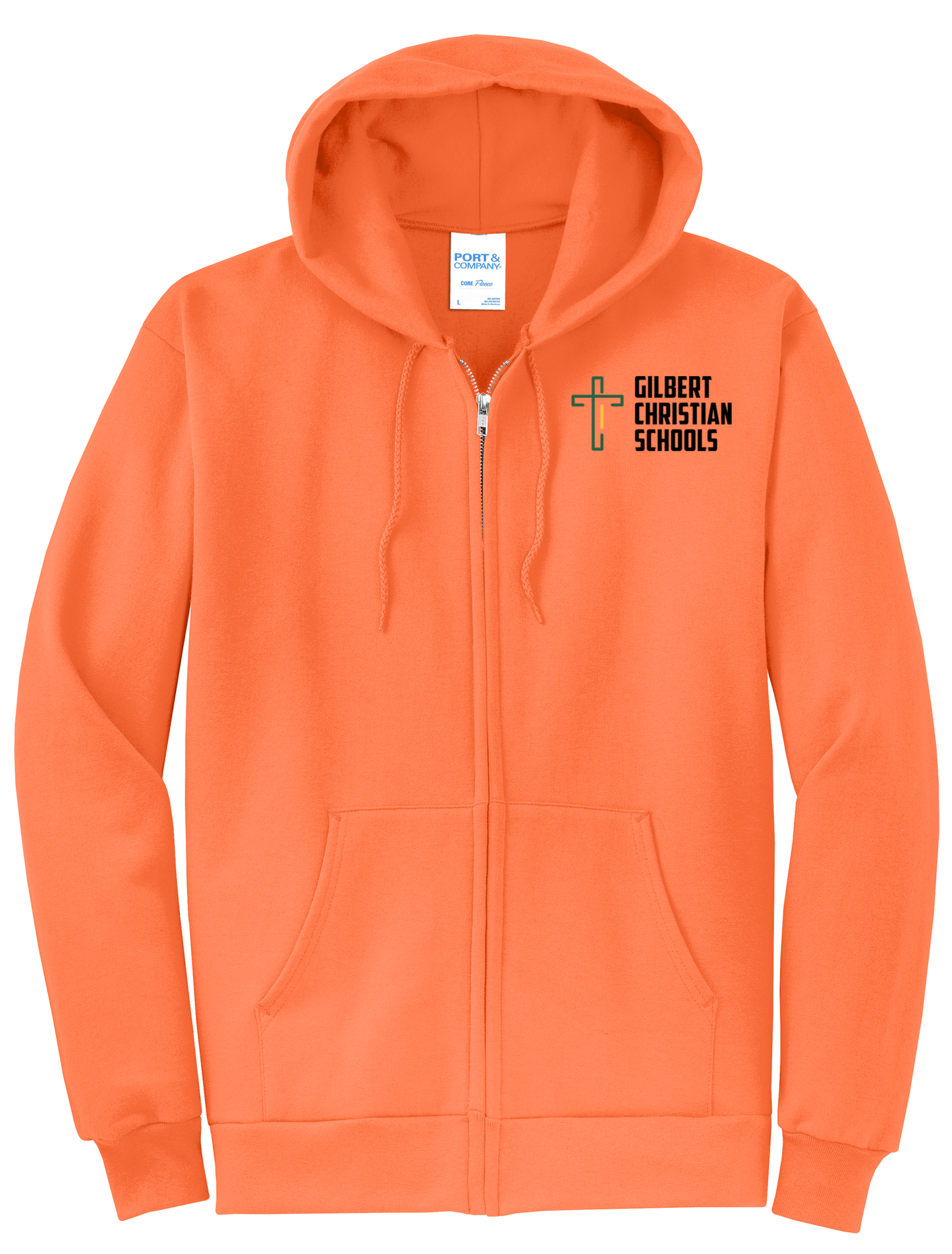 Adult Unisex Core Fleece Full-Zip Hooded Sweatshirt