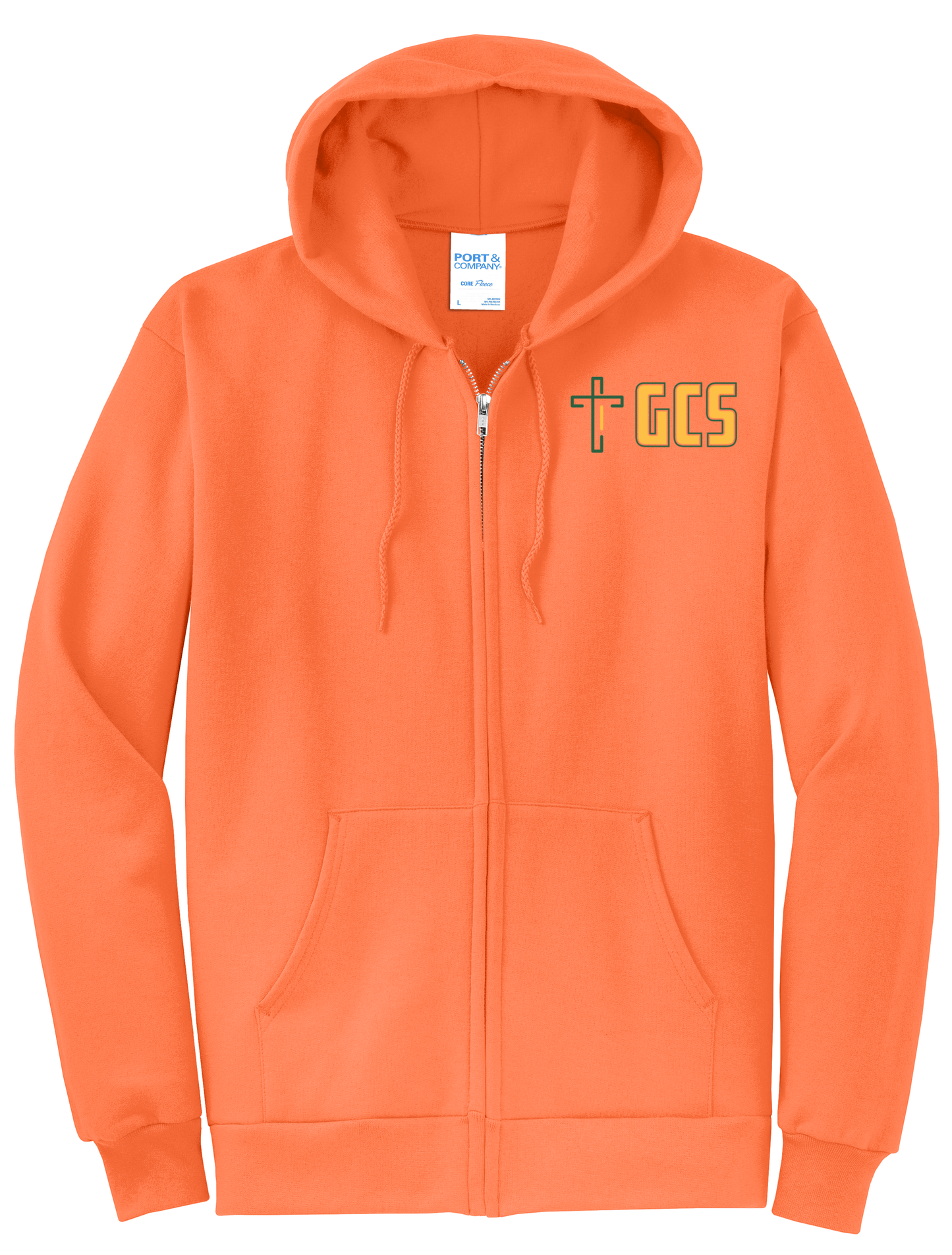 Adult Unisex Core Fleece Full-Zip Hooded Sweatshirt