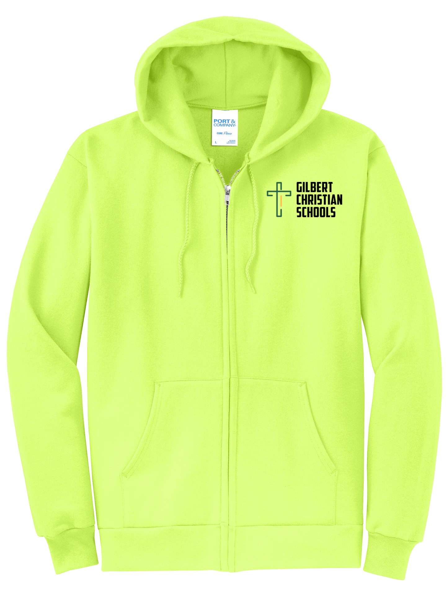Adult Unisex Core Fleece Full-Zip Hooded Sweatshirt