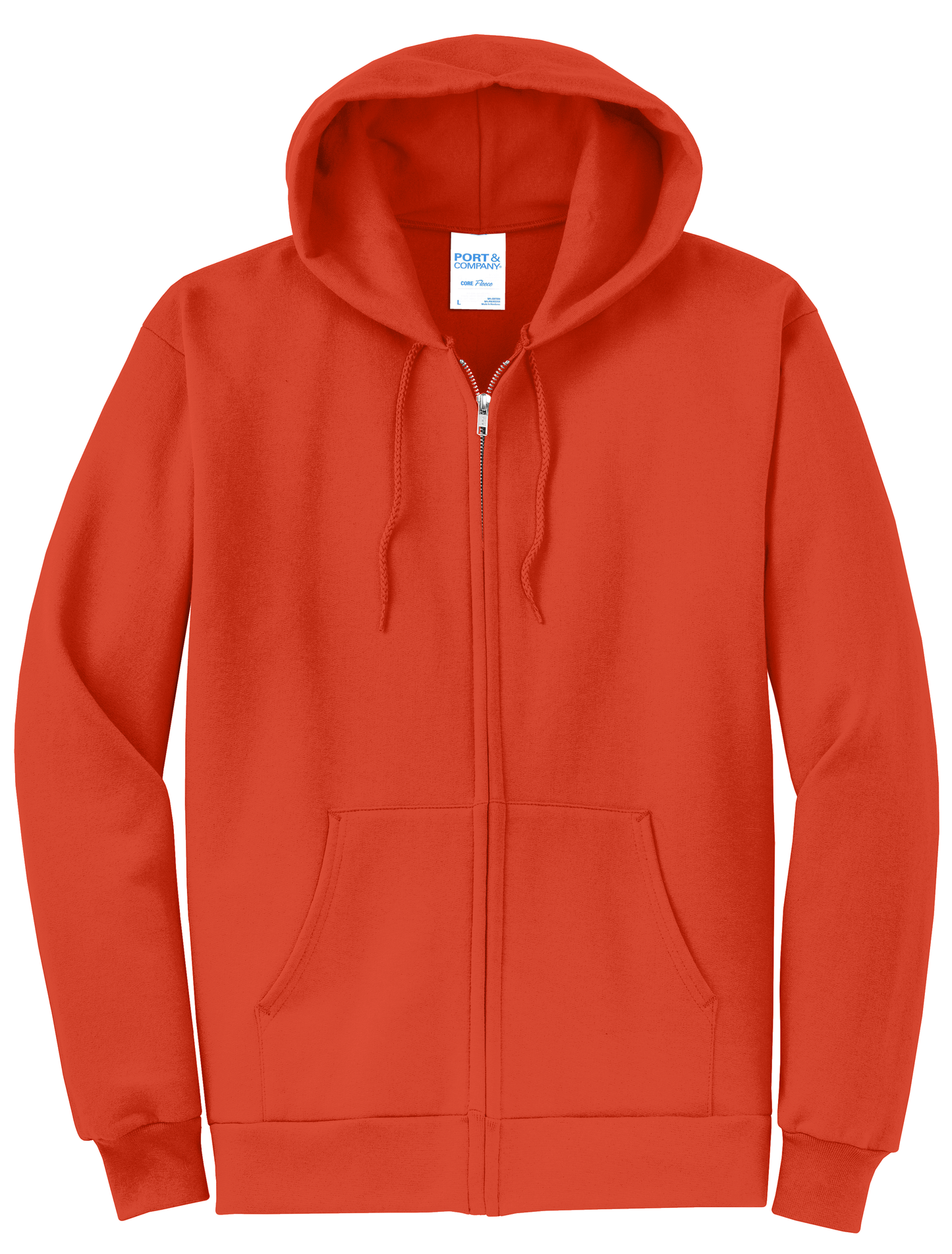 Adult Unisex Core Fleece Full-Zip Hooded Sweatshirt