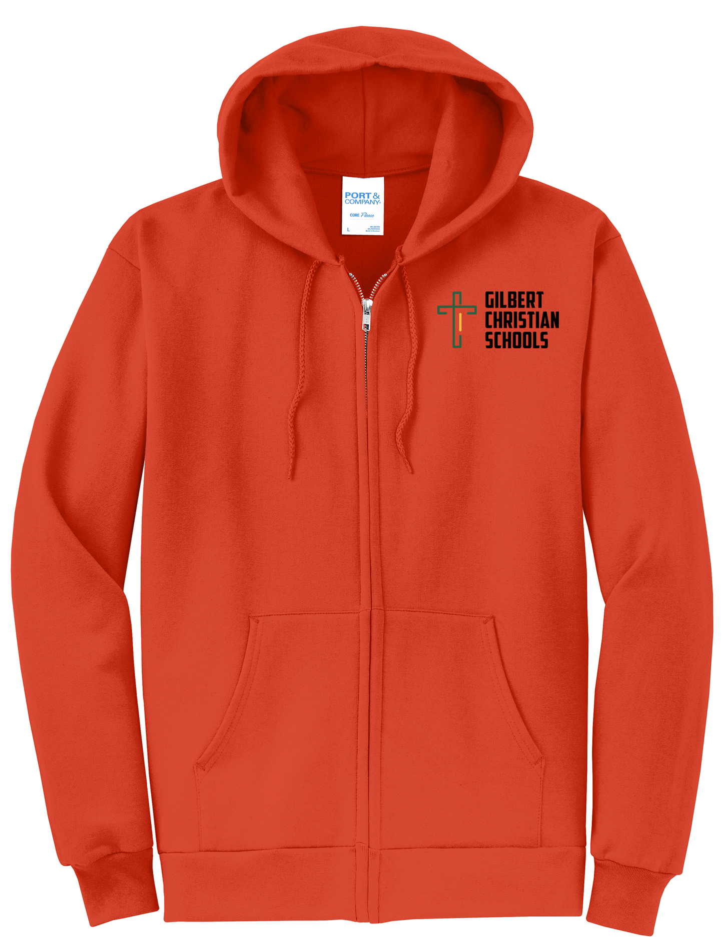 Adult Unisex Core Fleece Full-Zip Hooded Sweatshirt