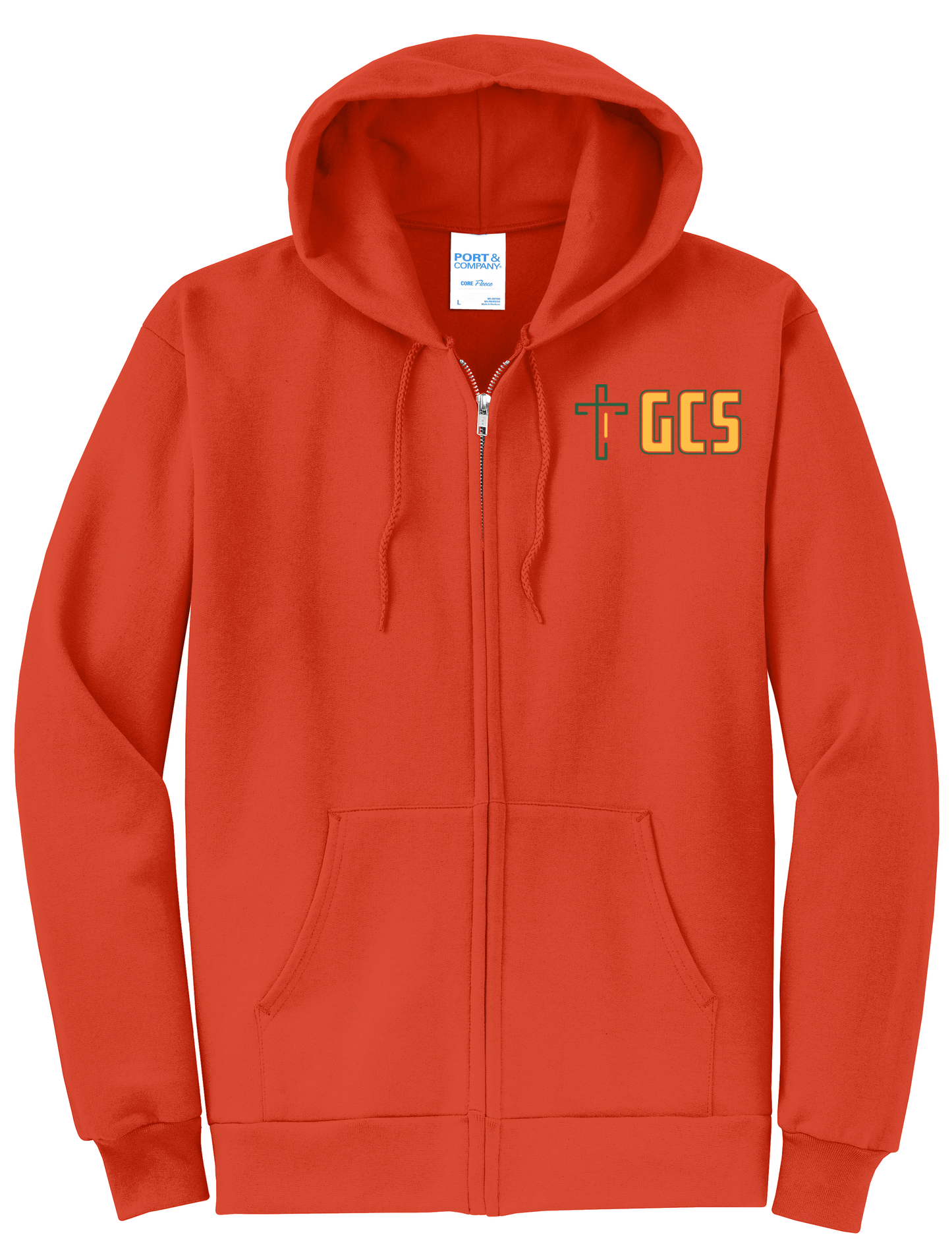 Adult Unisex Core Fleece Full-Zip Hooded Sweatshirt