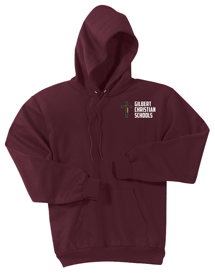 Adult Unisex Essential Fleece Pullover Hooded Sweatshirt