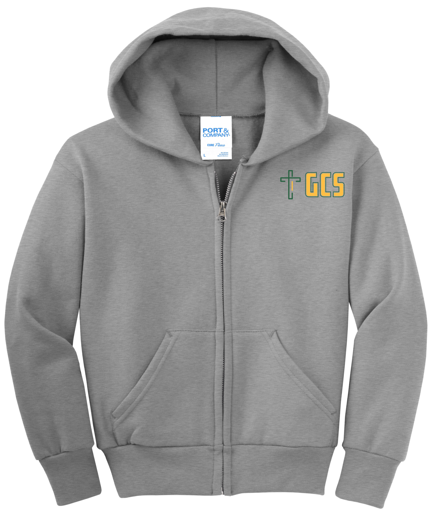Youth Core Fleece Full-Zip Hooded Sweatshirt