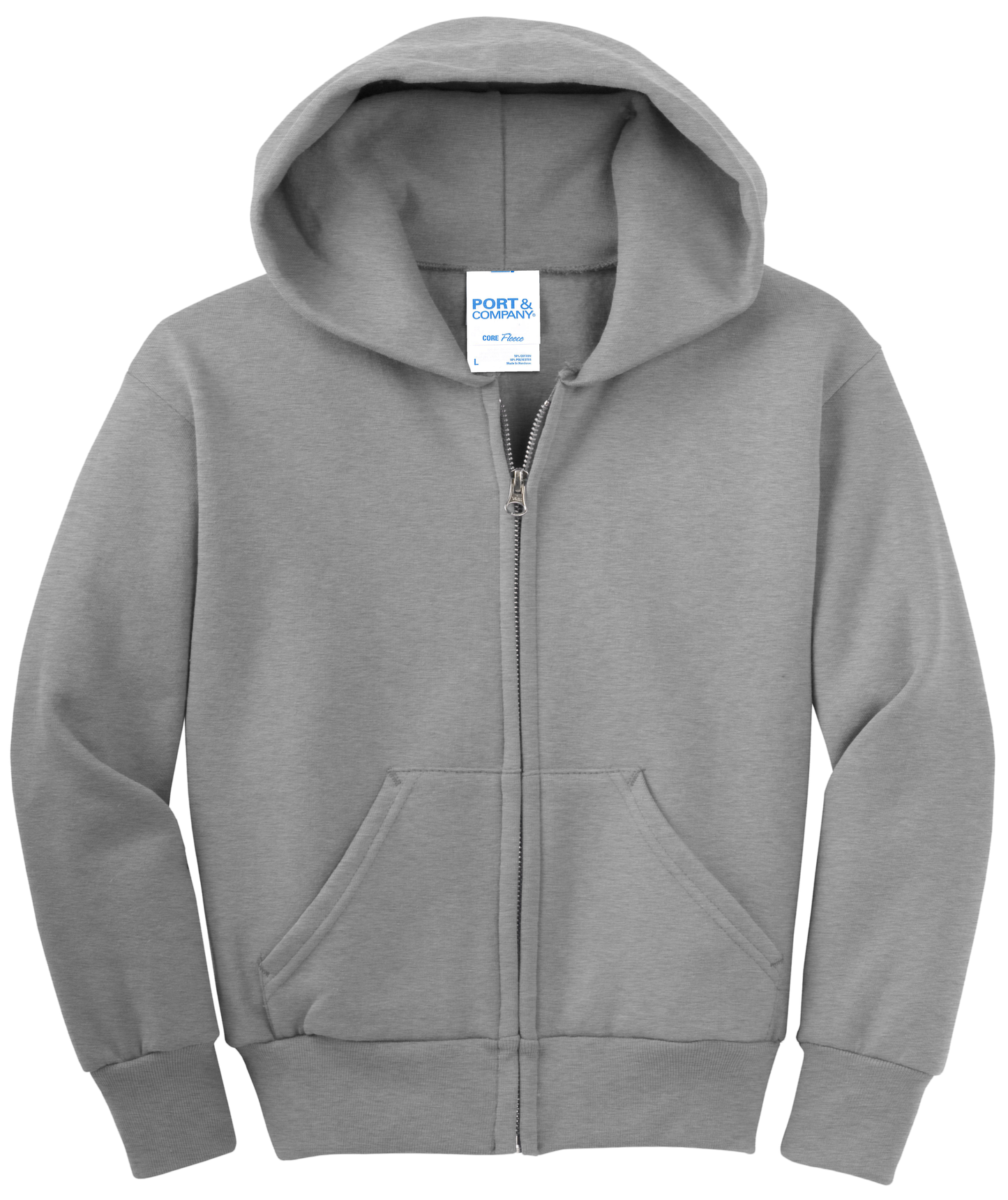 Youth Core Fleece Full-Zip Hooded Sweatshirt
