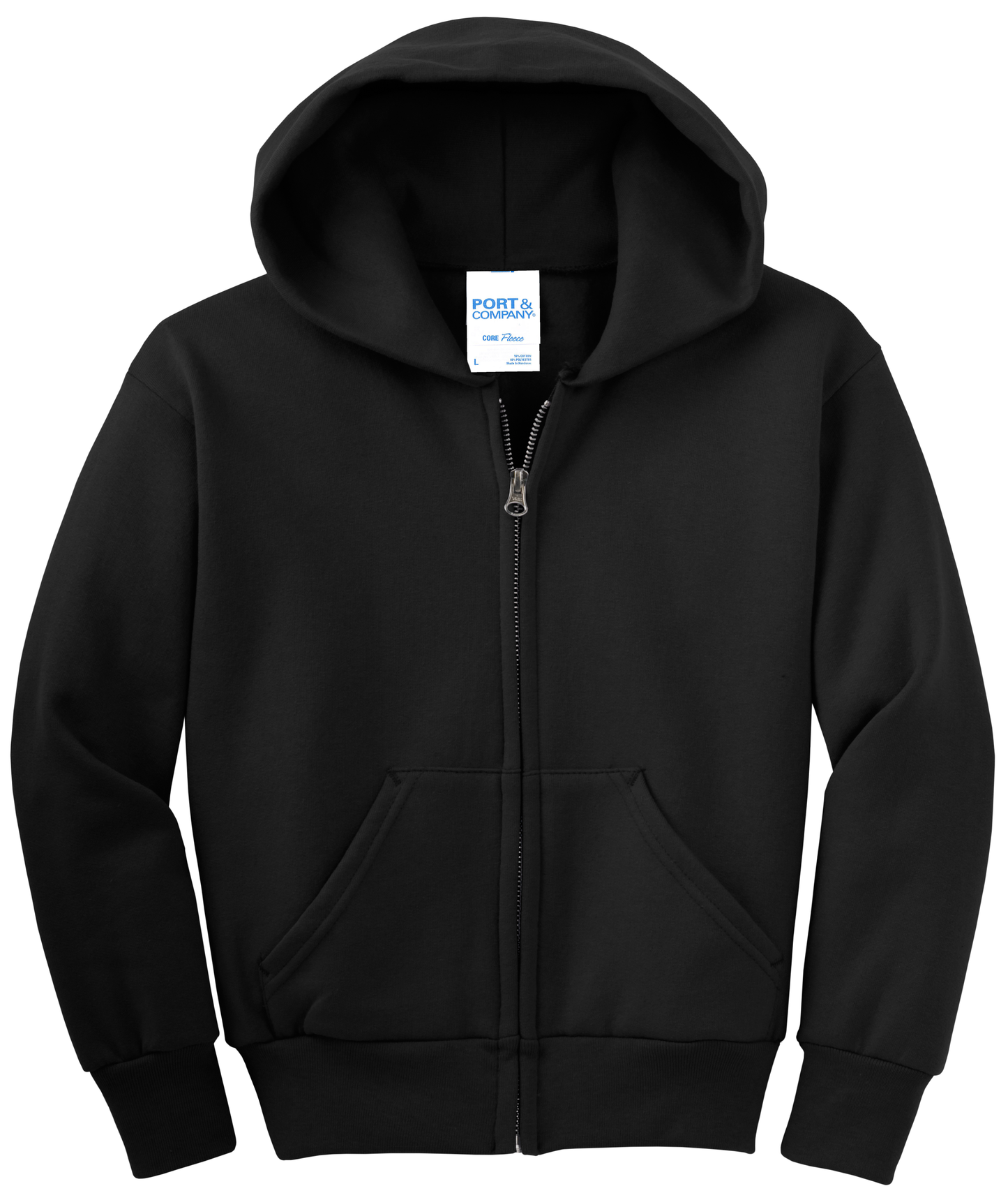 Youth Core Fleece Full-Zip Hooded Sweatshirt