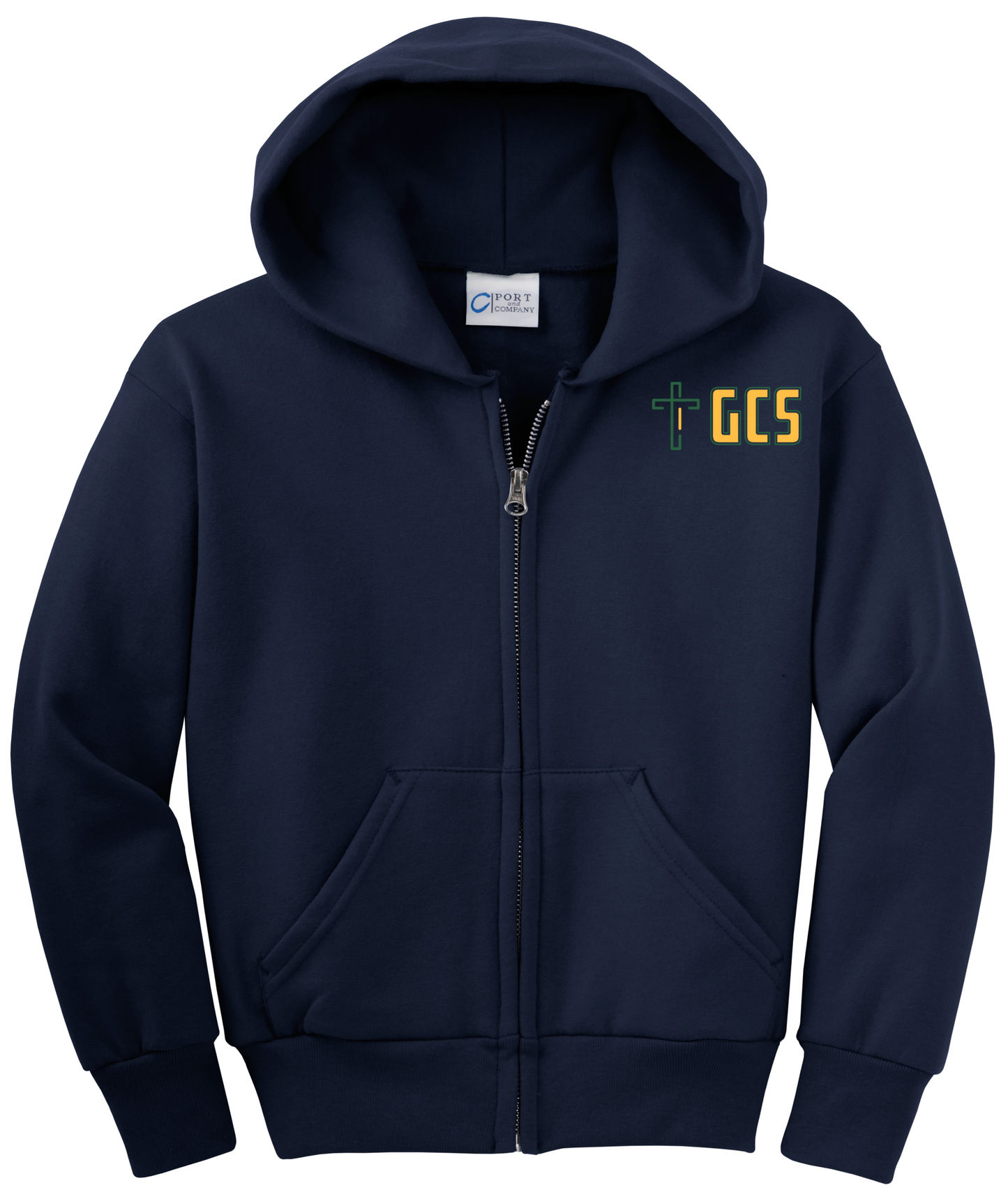 Youth Core Fleece Full-Zip Hooded Sweatshirt