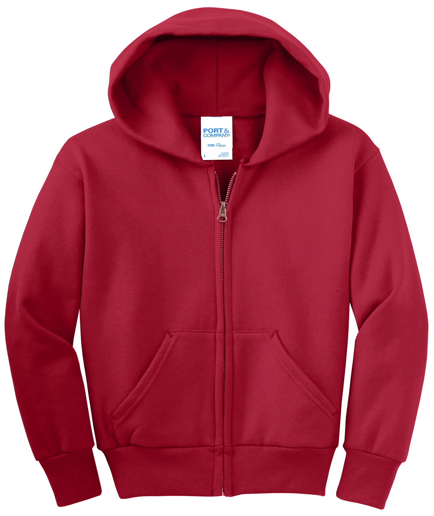 Youth Core Fleece Full-Zip Hooded Sweatshirt