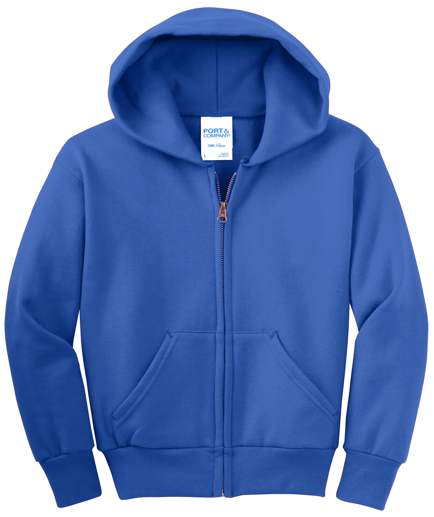 Youth Core Fleece Full-Zip Hooded Sweatshirt