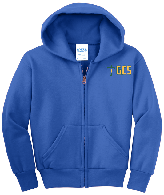 Adult Unisex Core Fleece Full-Zip Hooded Sweatshirt