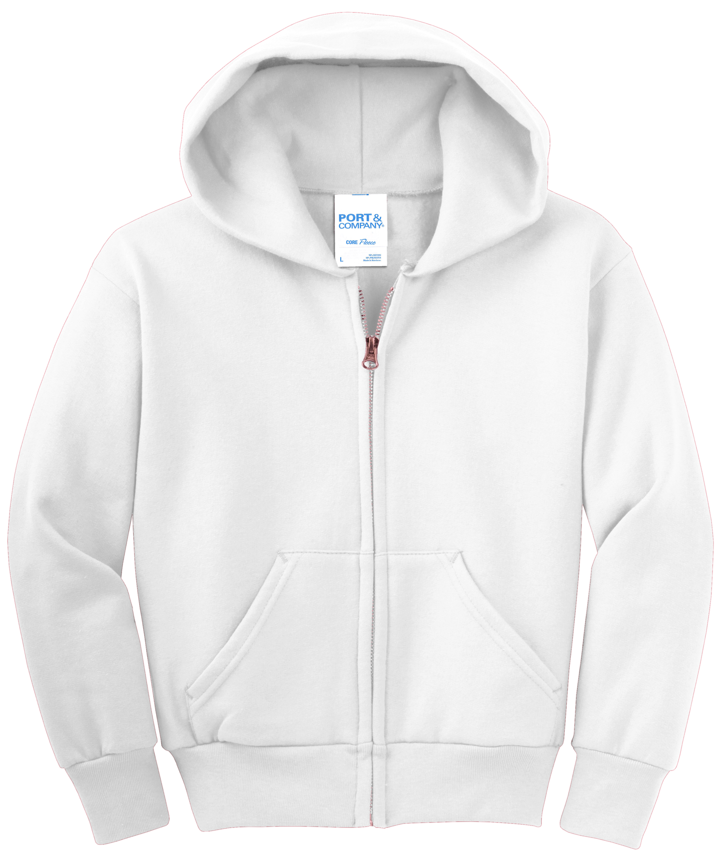 Youth Core Fleece Full-Zip Hooded Sweatshirt