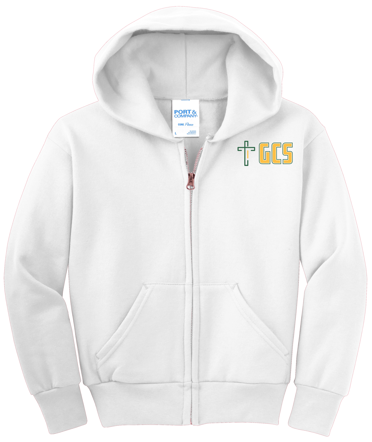 Youth Core Fleece Full-Zip Hooded Sweatshirt