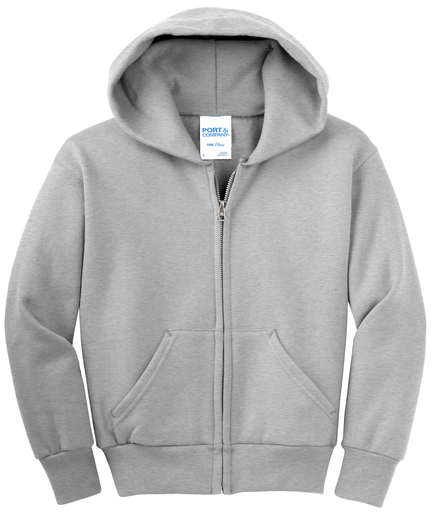 Youth Core Fleece Full-Zip Hooded Sweatshirt
