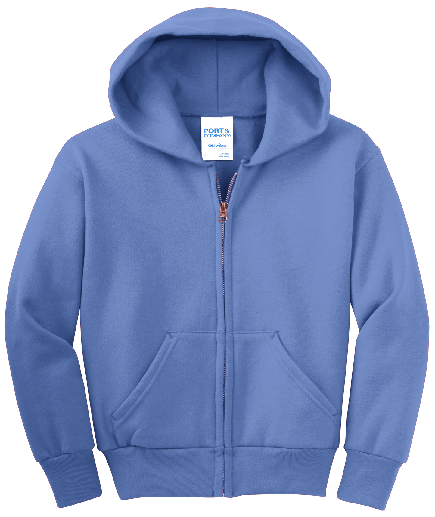 Youth Core Fleece Full-Zip Hooded Sweatshirt