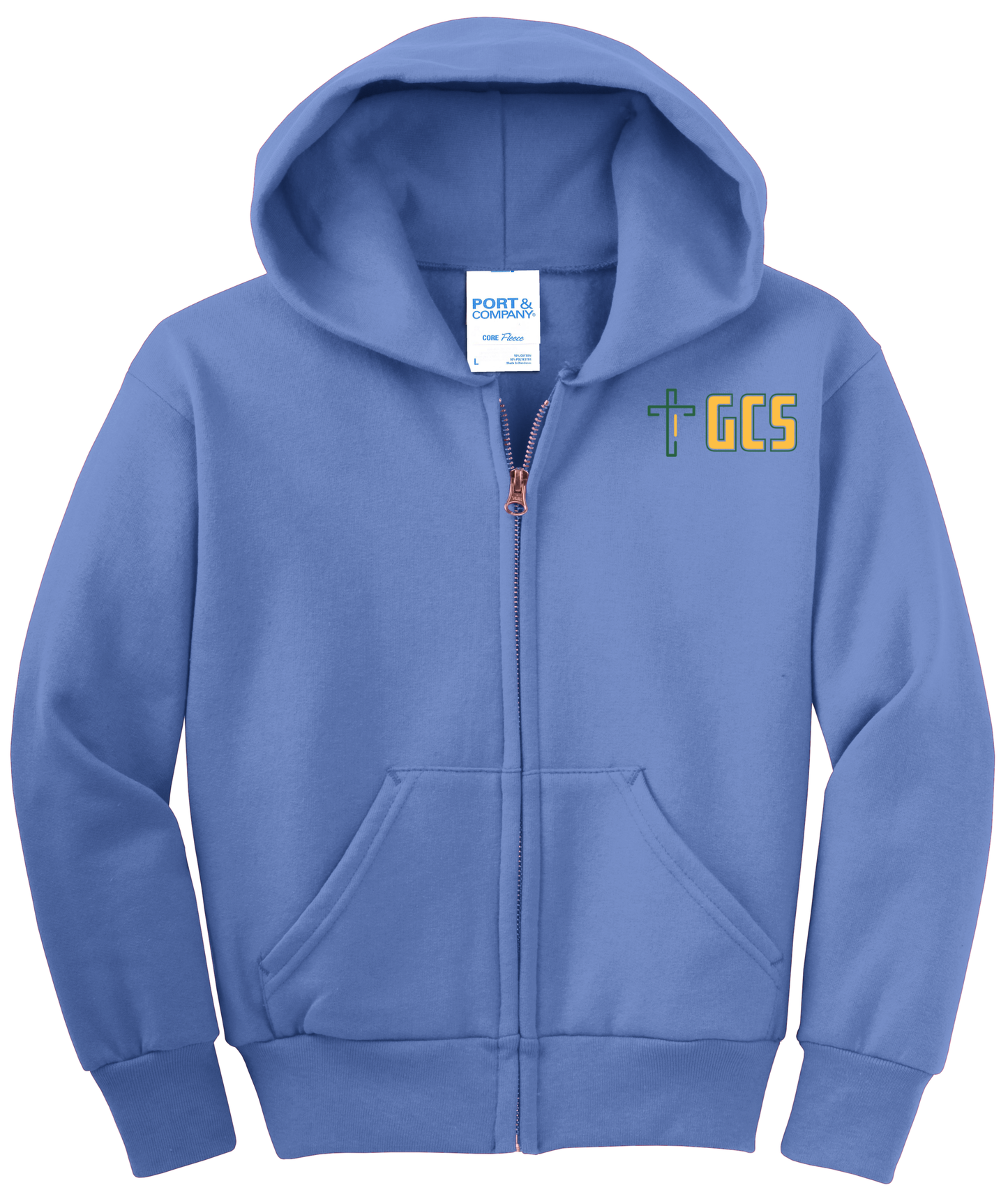 Youth Core Fleece Full-Zip Hooded Sweatshirt