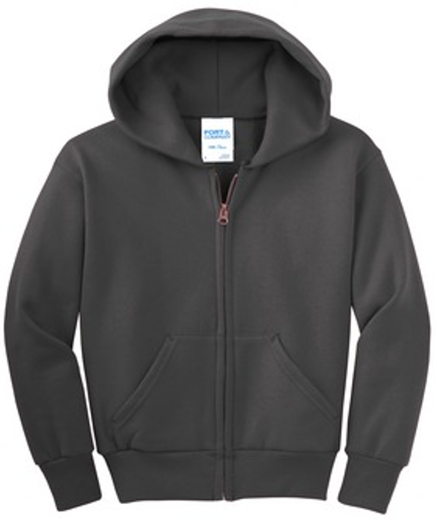 Youth Core Fleece Full-Zip Hooded Sweatshirt